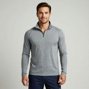 Paradox 1/4 Zip Shirt Mens Size XL Grey Merino Wool Blend Dri-release Fresh Guar